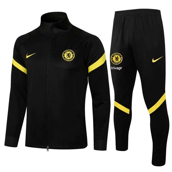 Survetement Chelsea 2022 Noir Jaune